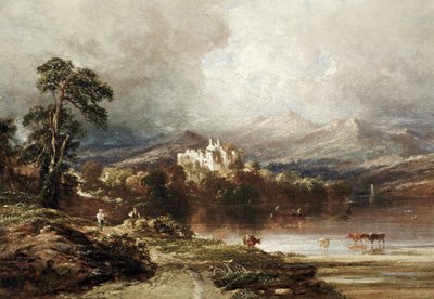 Dunstaffnage Castle, Argyllshire, Schottland von Anthony Vandyke Copley Fielding